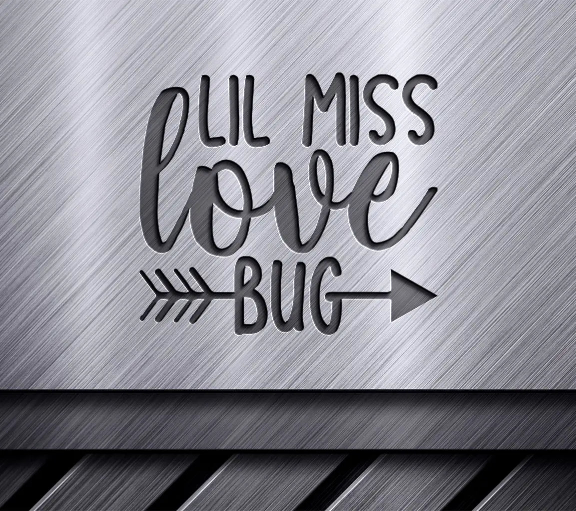 Lil Miss Love Bug SVG - Valentines Day T-Shirt Design SVG