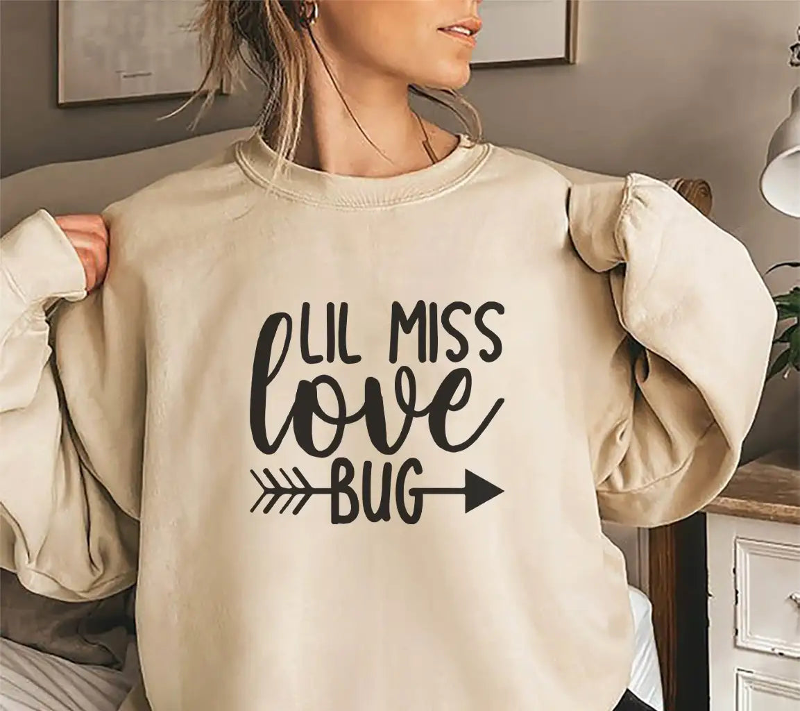 Lil Miss Love Bug SVG - Valentines Day T-Shirt Design SVG