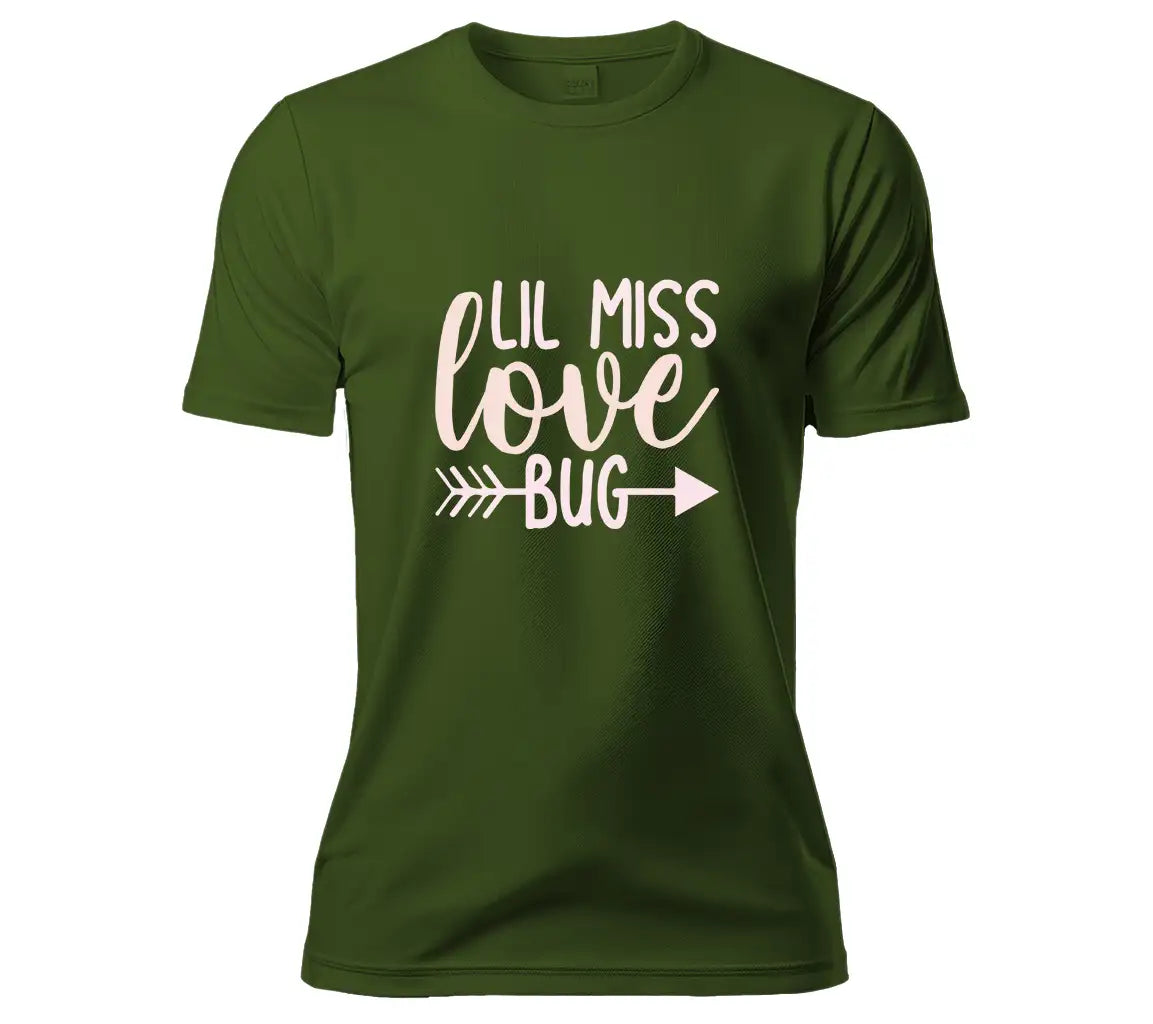 Lil Miss Love Bug SVG - Valentines Day T-Shirt Design SVG