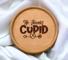 No Thanks Cupid -  SVG Design with Heart & Arrow SVG