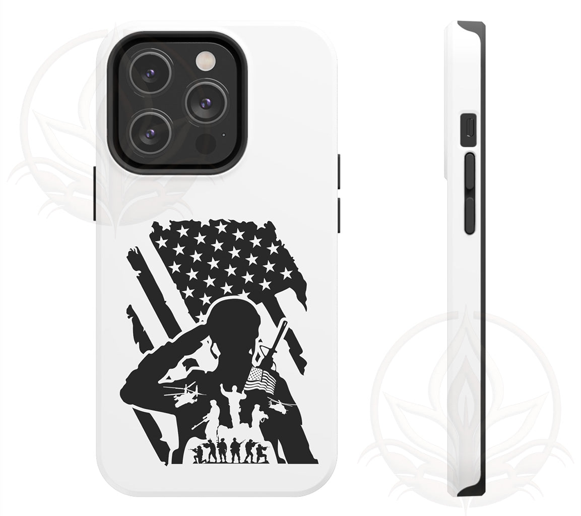 Veteran iPhone Case - Salute Your Heroes, Patriotic iPhone Tough Case, | Heroes, Patriotic iPhone Tough Case, Perfect Gift