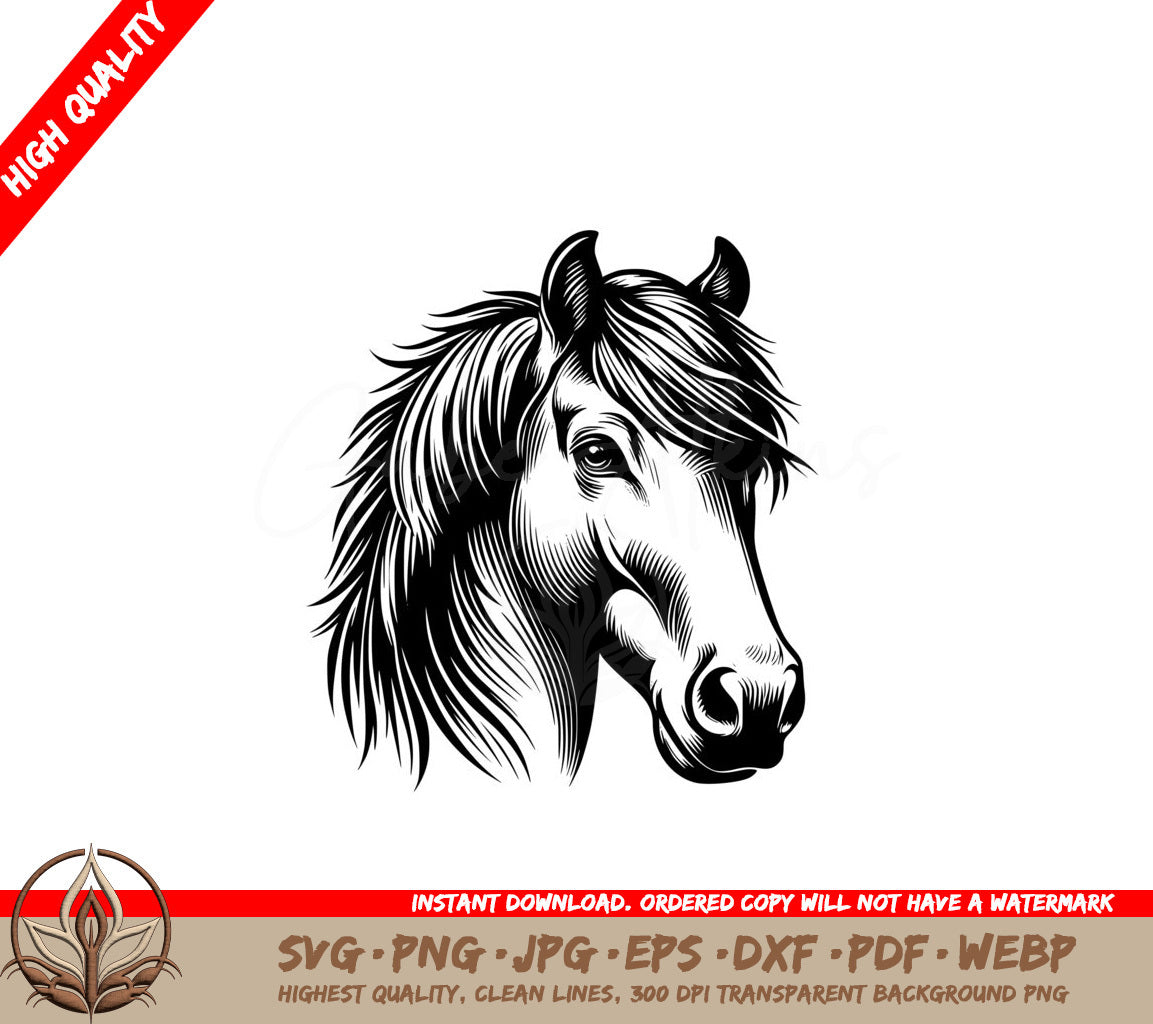 Vigilant Horse - Digital Download SVG 
