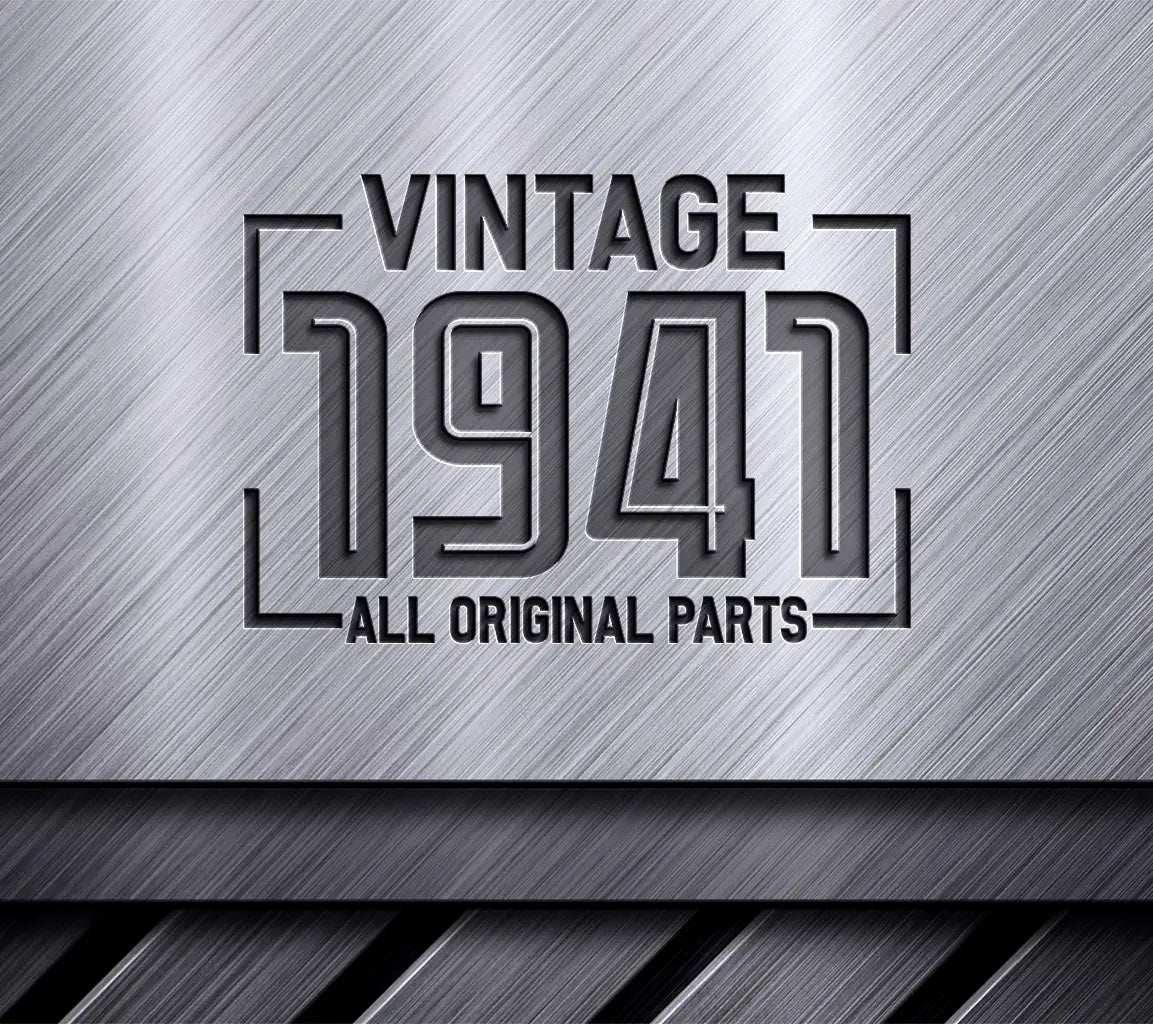 Vintage 1941 All Original Parts SVG Sign SVG