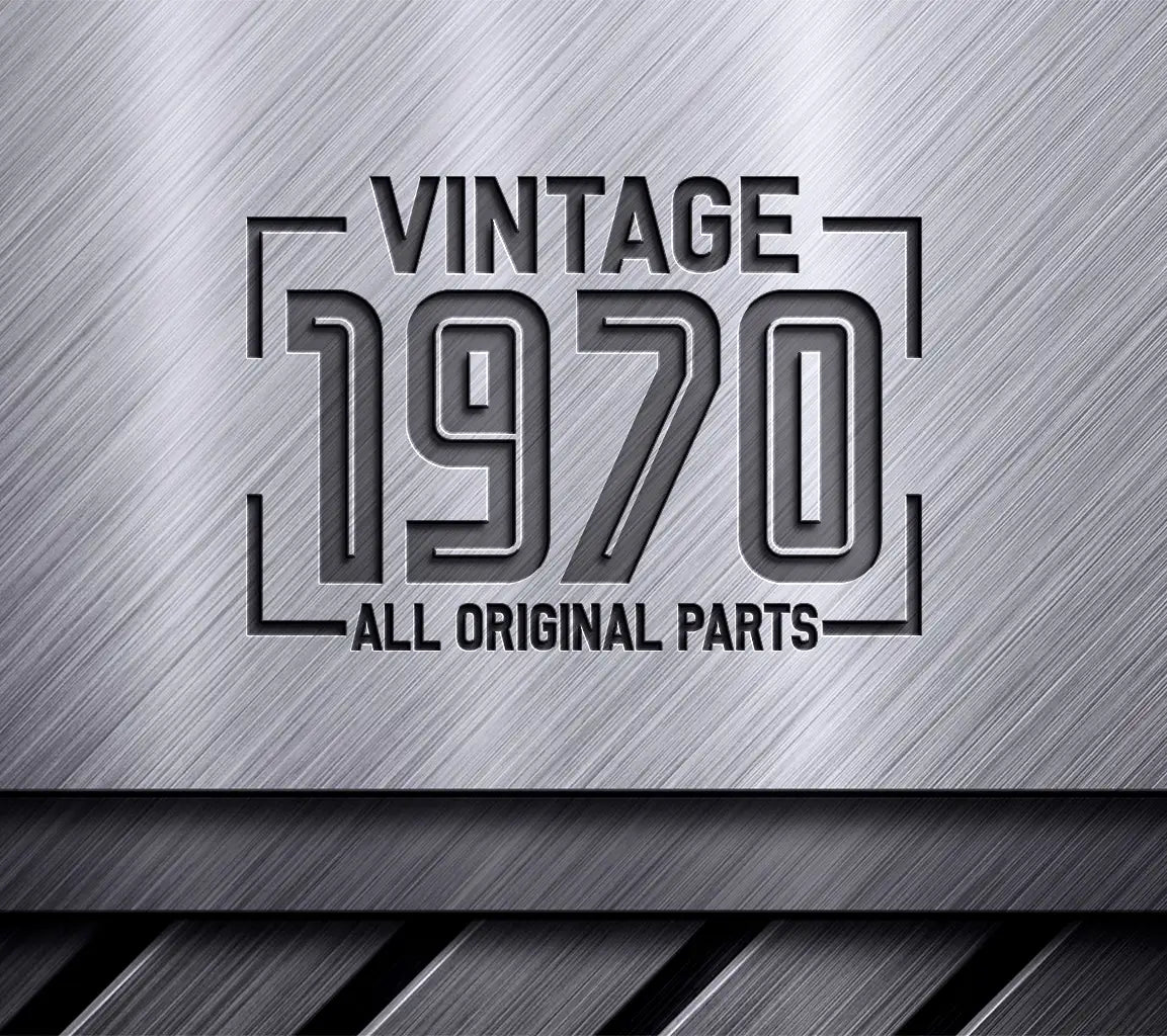 Vintage 1970 All Original Parts Design SVG SVG