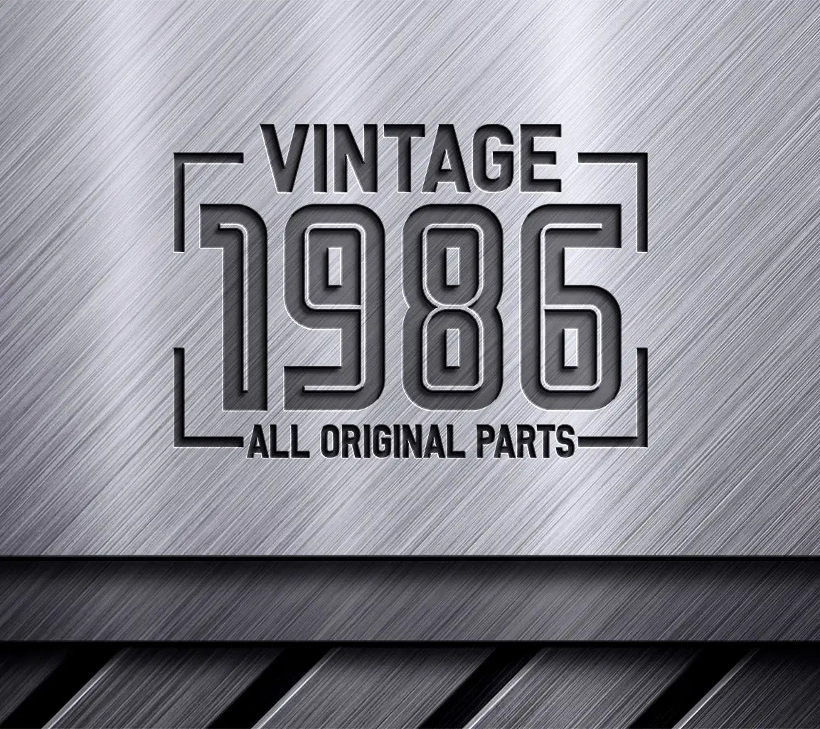 Vintage 1986 All Original Parts SVG Cut File SVG