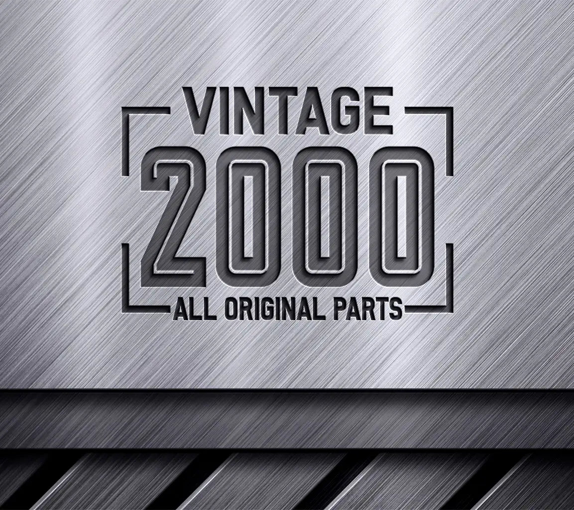 Vintage 2000 All Original Parts Design SVG (White Background) SVG