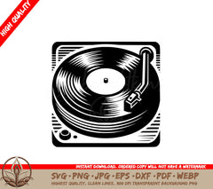 Vinyl Groove Play SVG 
