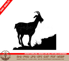 Wandering Goat - Digital Design File in Multiple Formats 
