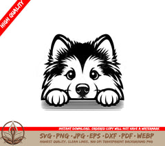 Watchful Alaskan Malamute SVG 
