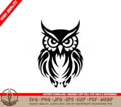 Watchful Owl - Digital Design in Multiple File Formats 
