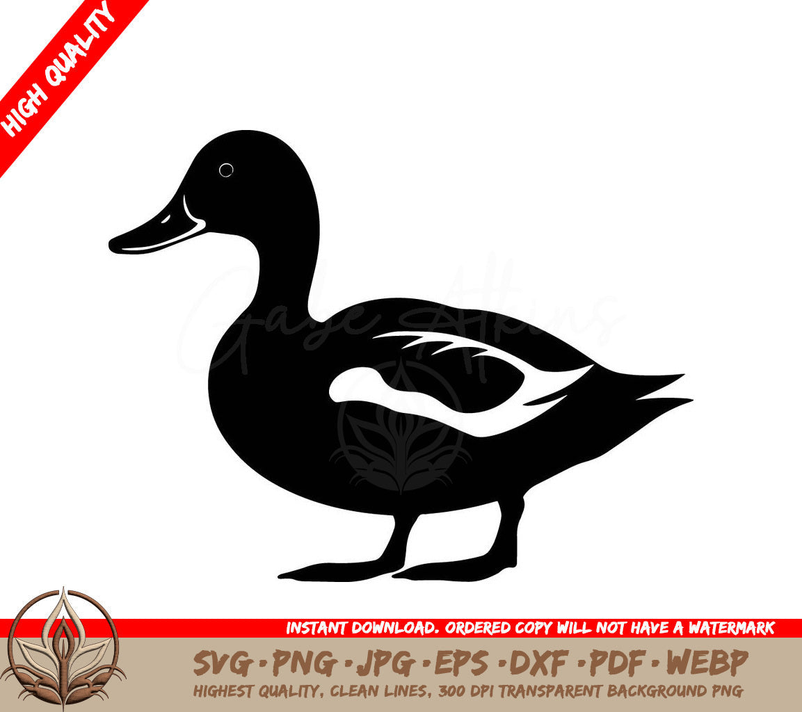 Waterfowl - Digital Design File (SVG, PNG, JPG, AI, PDF, DXF, EPS, WebP) 
