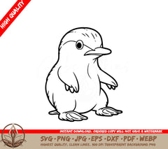 Webbed-Foot Platypus Design File Bundle in SVG, PNG, JPG, AI, PDF, DXF, EPS and WebP Formats 
