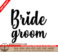 Bride & Groom Wedding SVG -  Design SVG