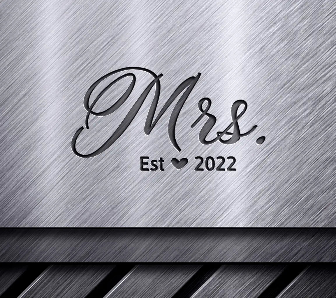  Mrs Wedding Design SVG - Established 2022 SVG