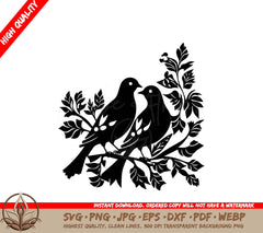 Wedding Doves Digital Design in SVG, PNG, JPG, AI, PDF, DXF, EPS  WebP Formats 
