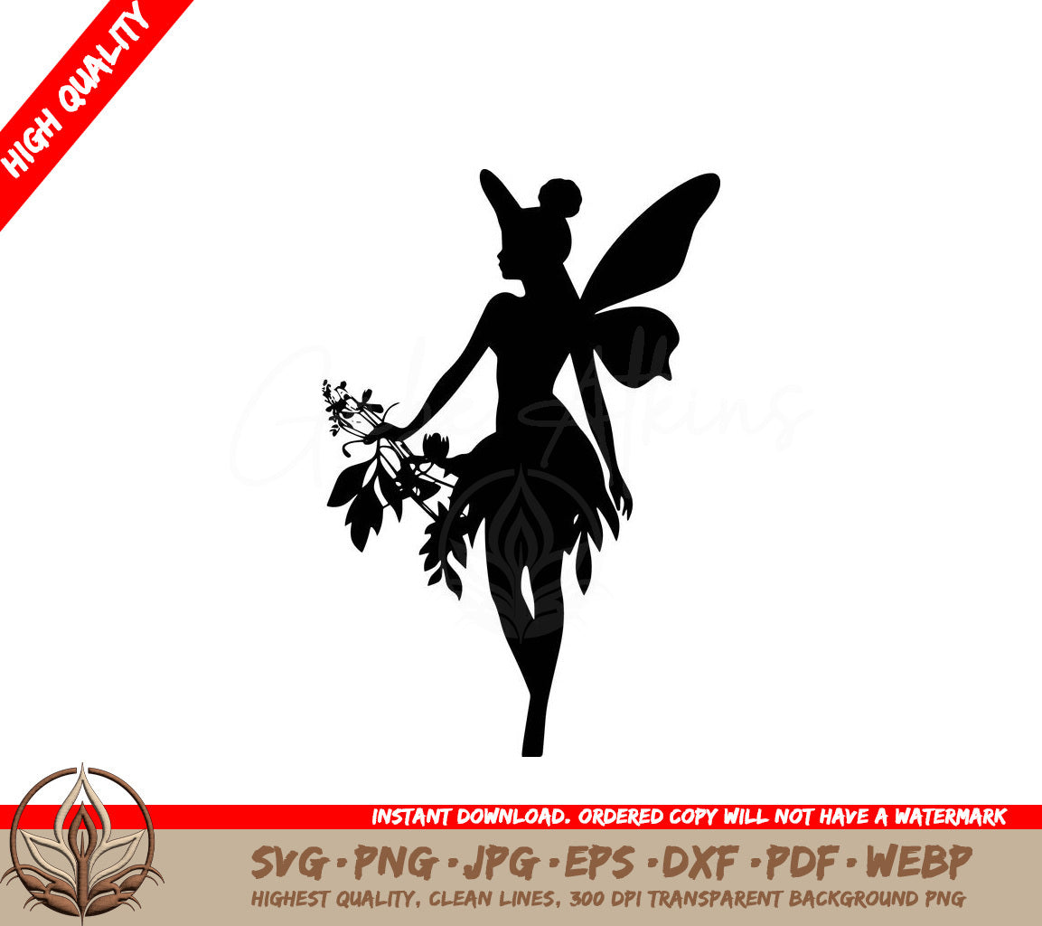 Whimsical Sprite: Digital Design File (SVG, PNG, JPG, AI, PDF, DXF, EPS, WebP) 
