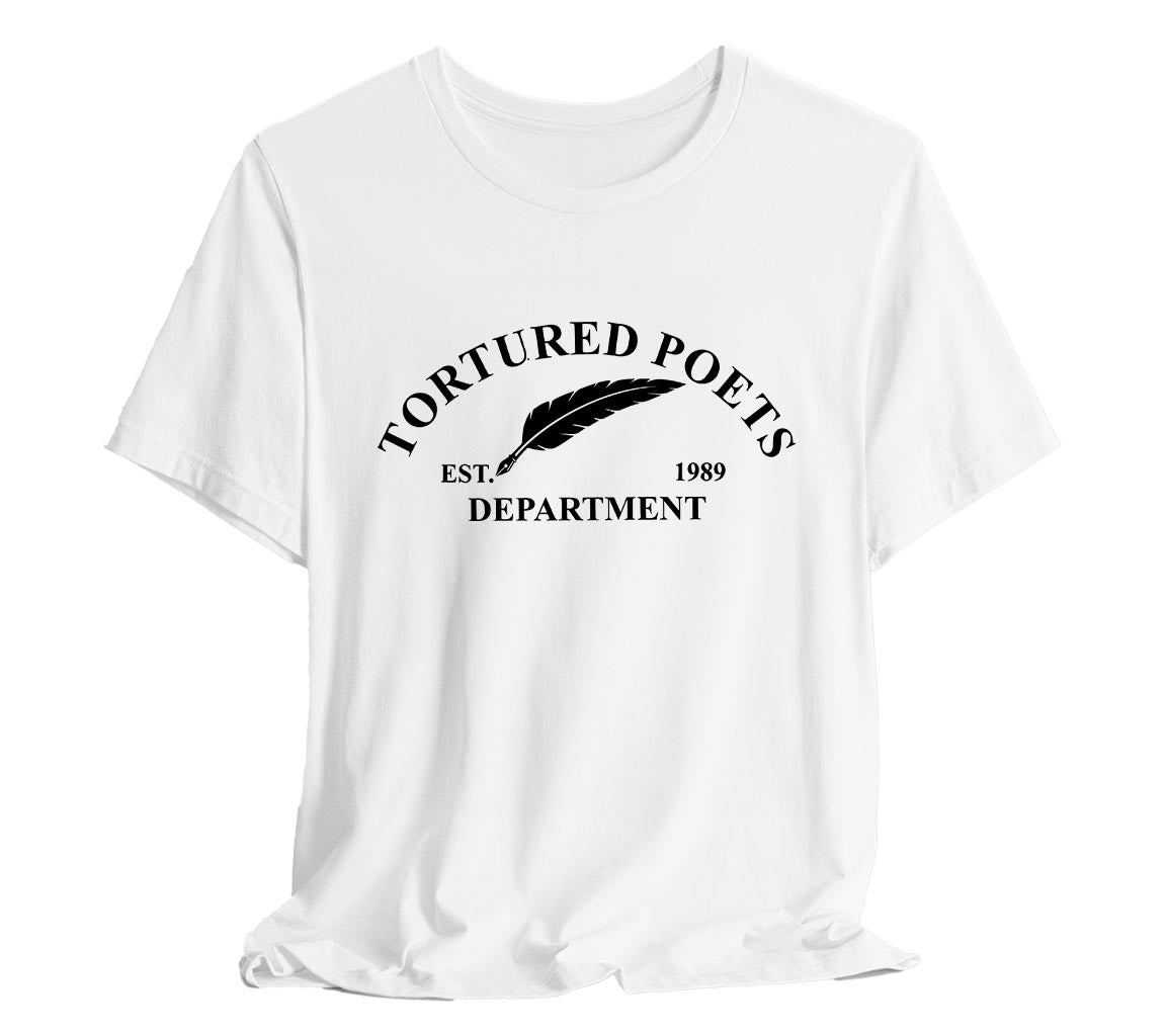 The Tortured Poets Department - Est. 1989 T-Shirt | TTPD T-Shirt Est. 1989 | Taylor Swift Inspired T-Shirts Commemorating New Album Release, Taylor Swift T-Shirt, The Tortured Poets Department Merch, TTPD Shirt, Swiftie Merch, New Album Merch, Taylor Swift Fan Gift, History Shirt, Music Lover Shirt, Feather Quill Tee, Bella Canvas 3001 t-shirt