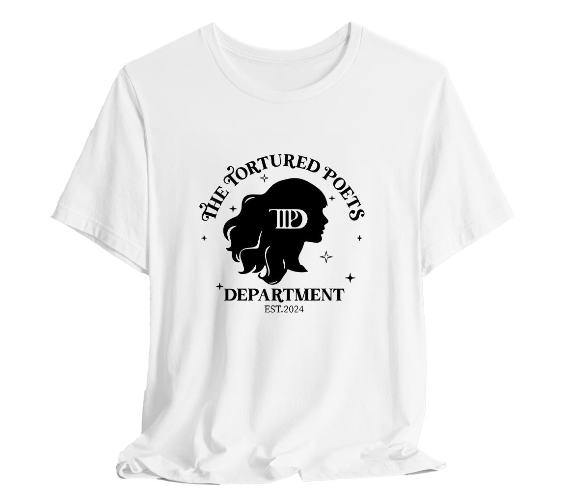 TTPD T-Shirt Featuring A Silhouette of Taylor | The Tortured Poets Dep | Tortured Poets Department