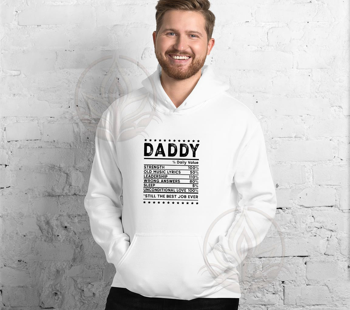 Dad Nutrition Facts Hoodie, Perfect Hoodie For Dads On Fathers Day | F | Dad Nutrition Facts Hoodie, Perfect Hoodie