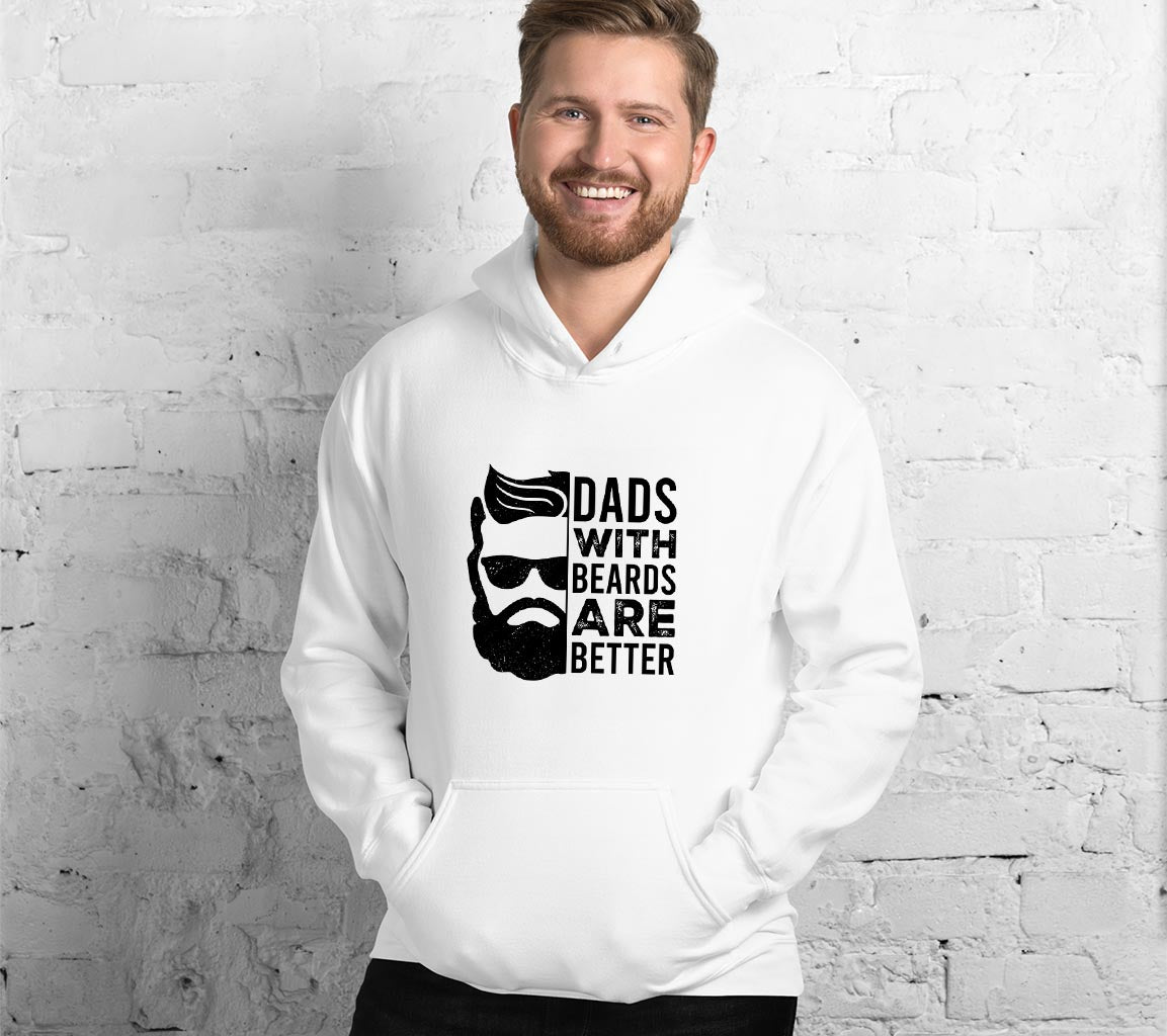 Dads With Beards Are Better Hoodie | Perfect Gift For Fathers Day | Ho | Perfect Gift