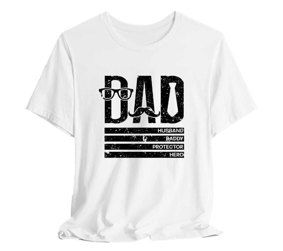 Dad: Husband, Daddy, Protector, Hero T-Shirt | Perfect T-Shirt for Dads on Fathers Day | Father's Day Gift, Funny Father Shirt, Best Dad Shirt, Gift for Dad, Dad: Husband, Daddy, Protector, Hero T-Shirt | Perfect T-Shirt for Dads on Fathers Day | Father's Day Gift, Funny Father Shirt, Best Dad Shirt, Gift for Dad