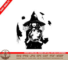 Wicked Witch Digital Design File in Multiple Formats 
