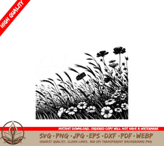 Windy Blossom Secrets SVG PNG JPG AI PDF DXF EPS  WebP Digital Download 
