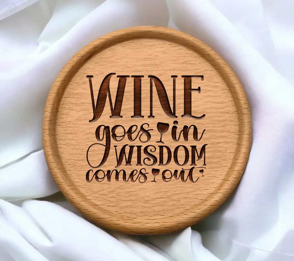 Wine Goes In, Wisdom Comes Out SVG Design SVG