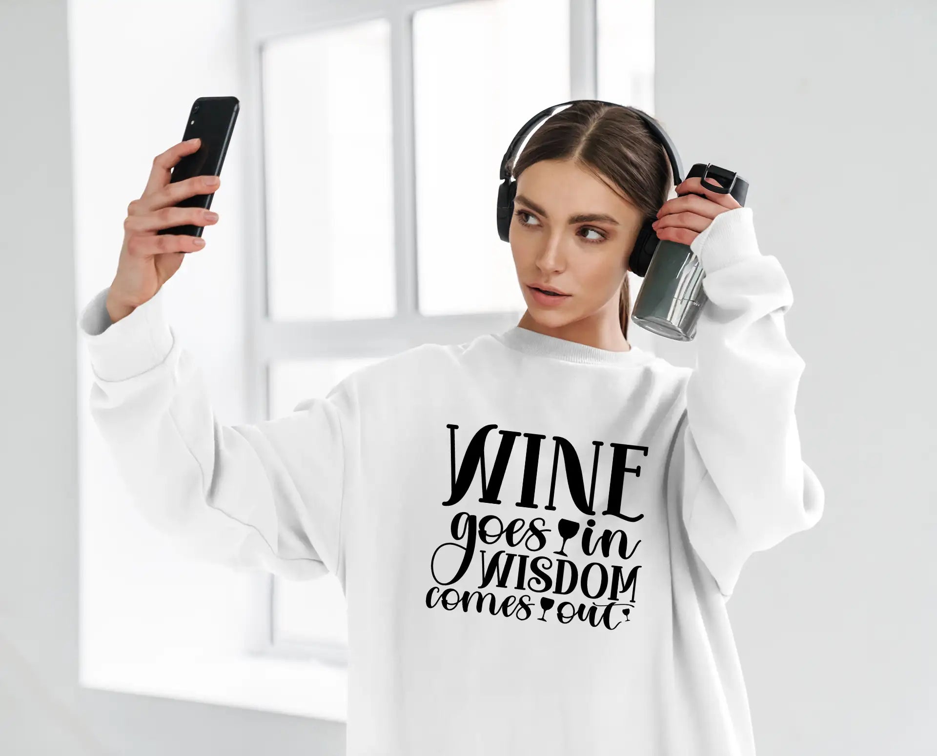 Wine Goes In, Wisdom Comes Out SVG Design SVG