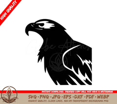 Winged Eagle - Digital Design in Multiple File Formats (SVG, PNG, JPG, AI, PDF, DXF, EPS, WebP) 
