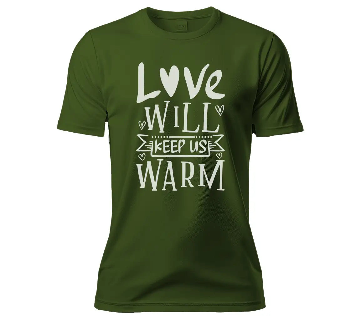 Love Will Keep Us Warm  Winter SVG Design SVG