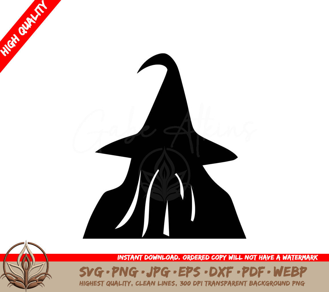 Wizard Silhouette - Digital Download in Multiple Formats 
