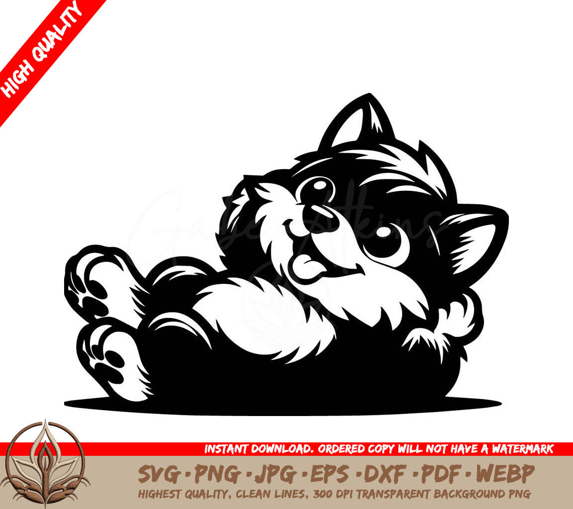 Wolf Relaxation Digital Design File in SVG, PNG, JPG, AI, PDF, DXF, EPS and WebP Formats 
