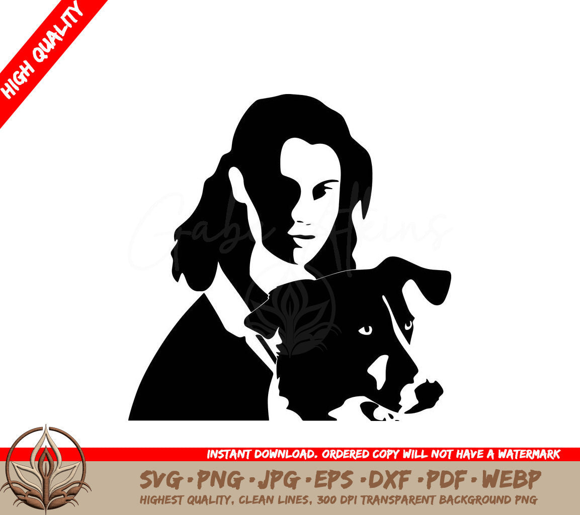 Woman Veterinarian Digital Design in SVG, PNG, JPG, AI, PDF, DXF, EPS  WebP Formats 
