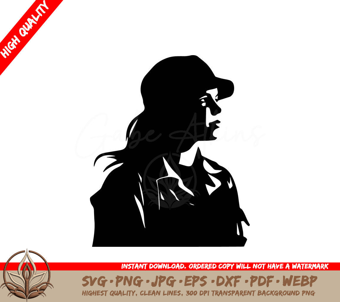 Woman Wearing Uniform Digital Design in Multiple File Formats (SVG, PNG, JPG, AI, PDF, DXF, EPS, WebP) 
