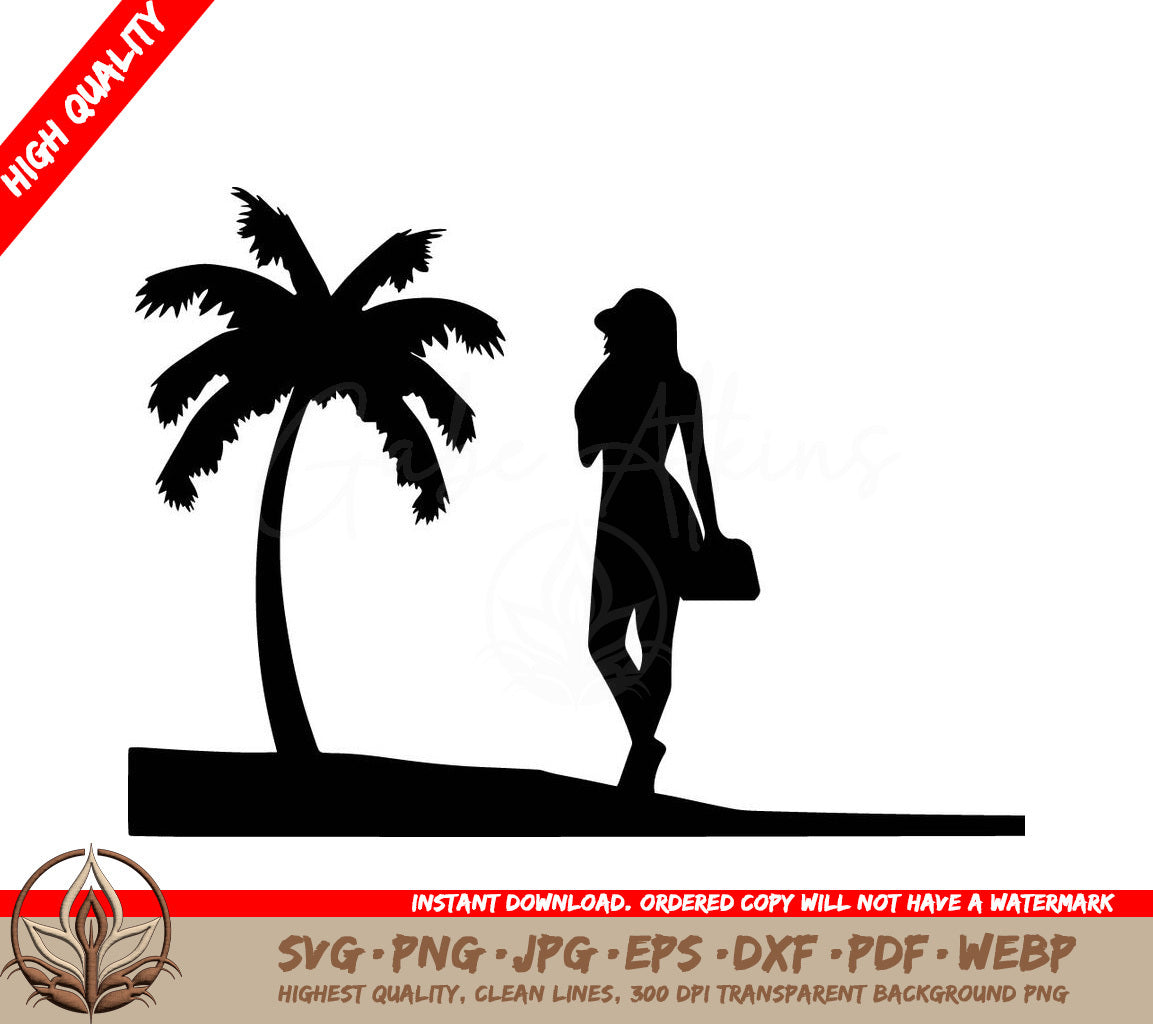 Woman and Palm Tree: Digital Design in Multiple Formats 
