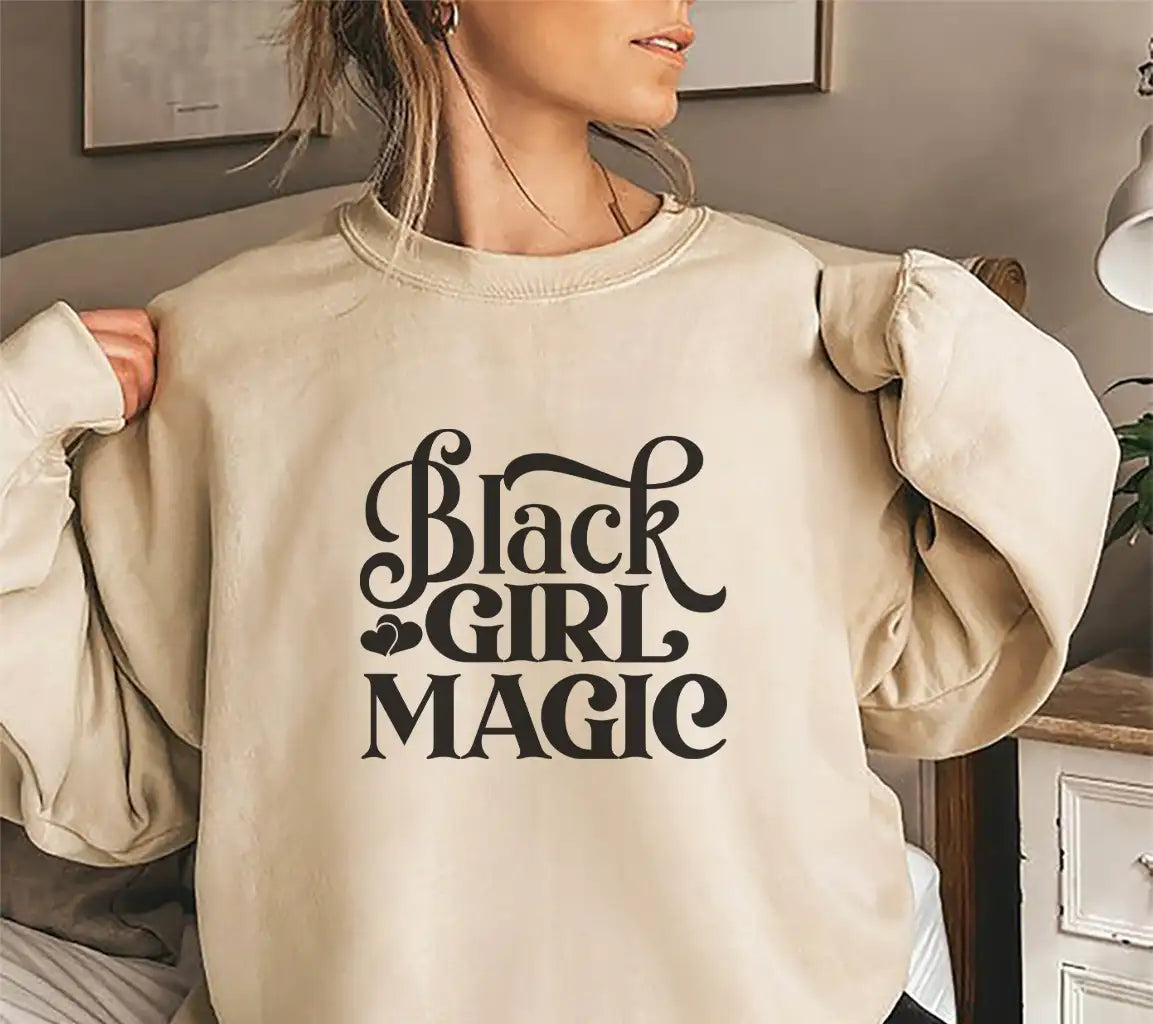 Black Girl Magic SVG Design - Empowering Women Design SVG