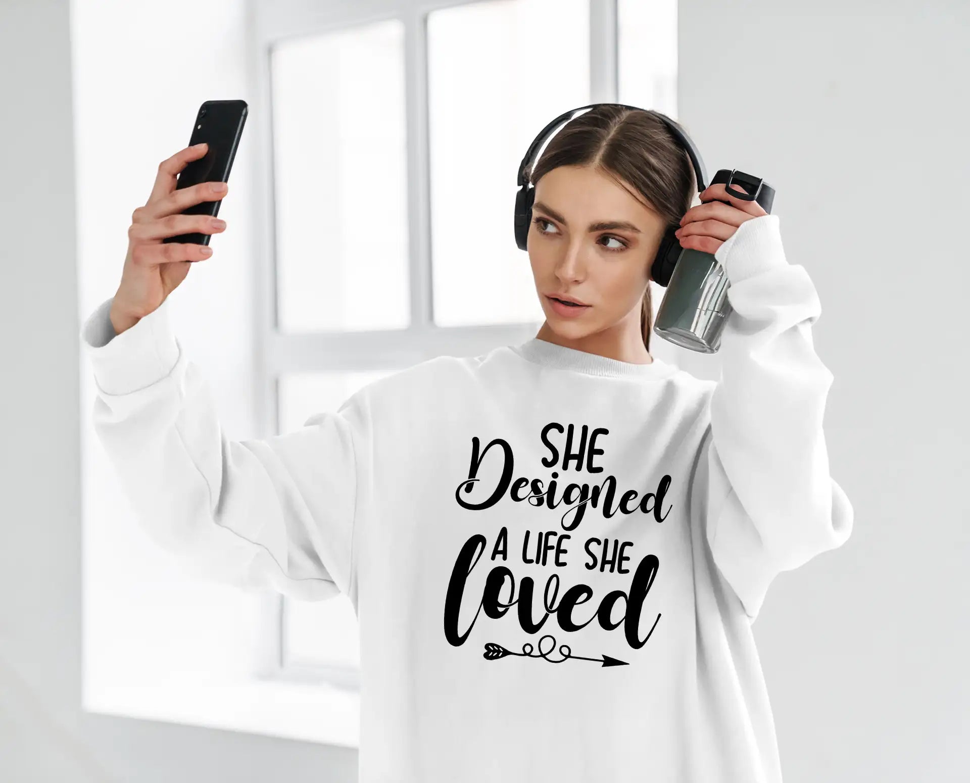 She Designed A Life She Loved SVG - Women Empowerment Design SVG