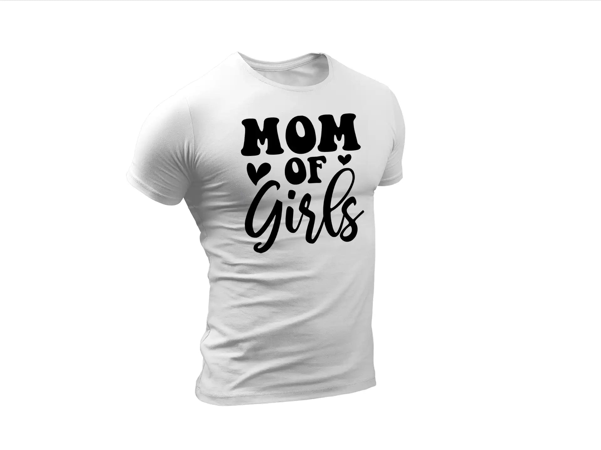 Mom of Girls SVG Design -  Heart Design SVG