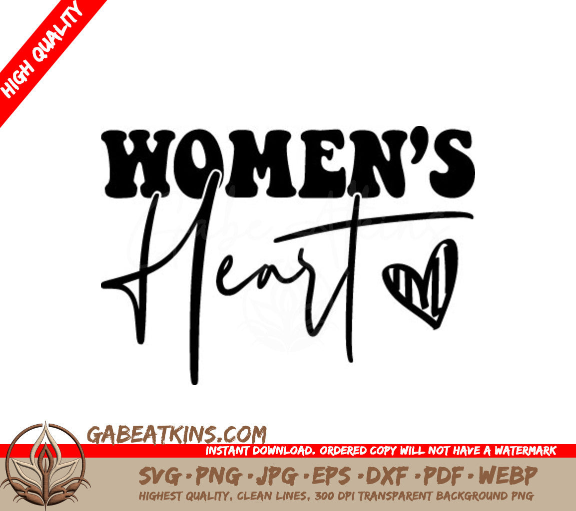  Womens Heart Design SVG - Perfect for Womens Day Designs SVG