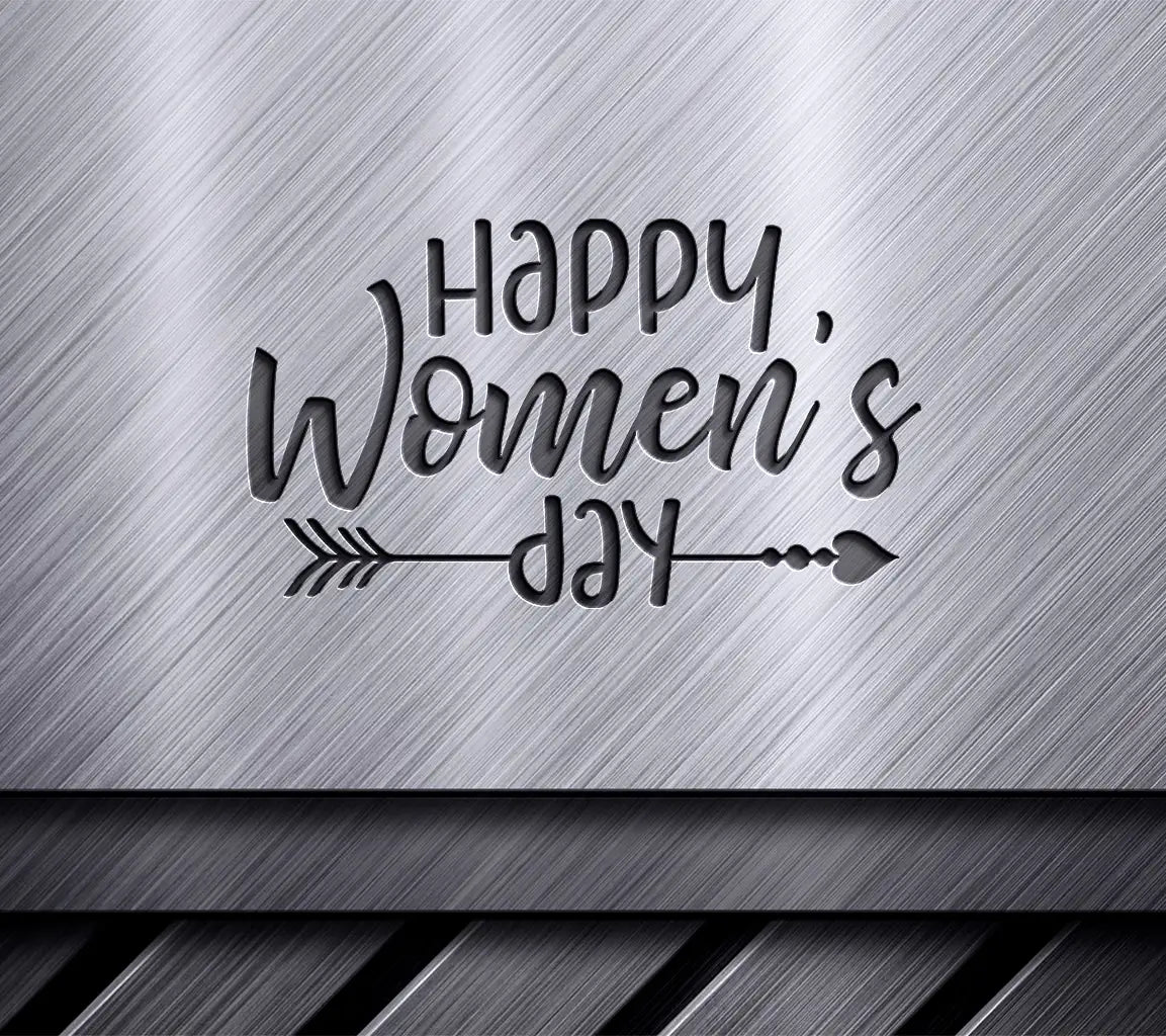 Happy Womens Day Arrow SVG Design SVG