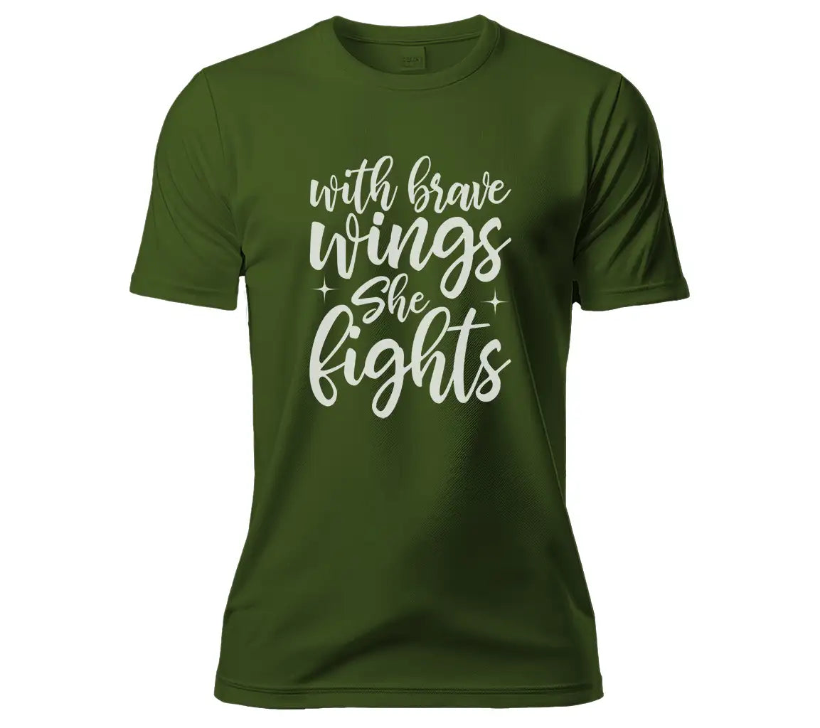 Brave Wings She Fights - Womens Day SVG Design SVG