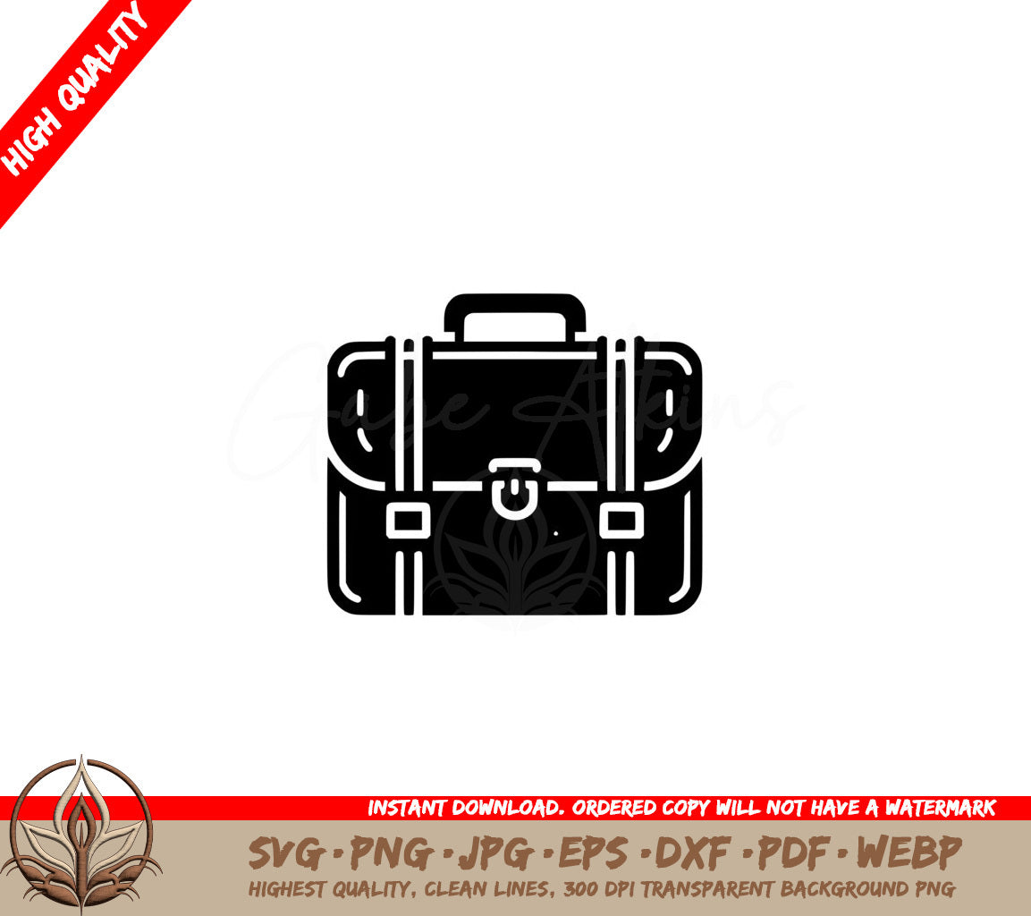 Work Briefcase SVG Cut File  Work Briefcase Digital Design for Cricut and Silhouette  Instant Download  
