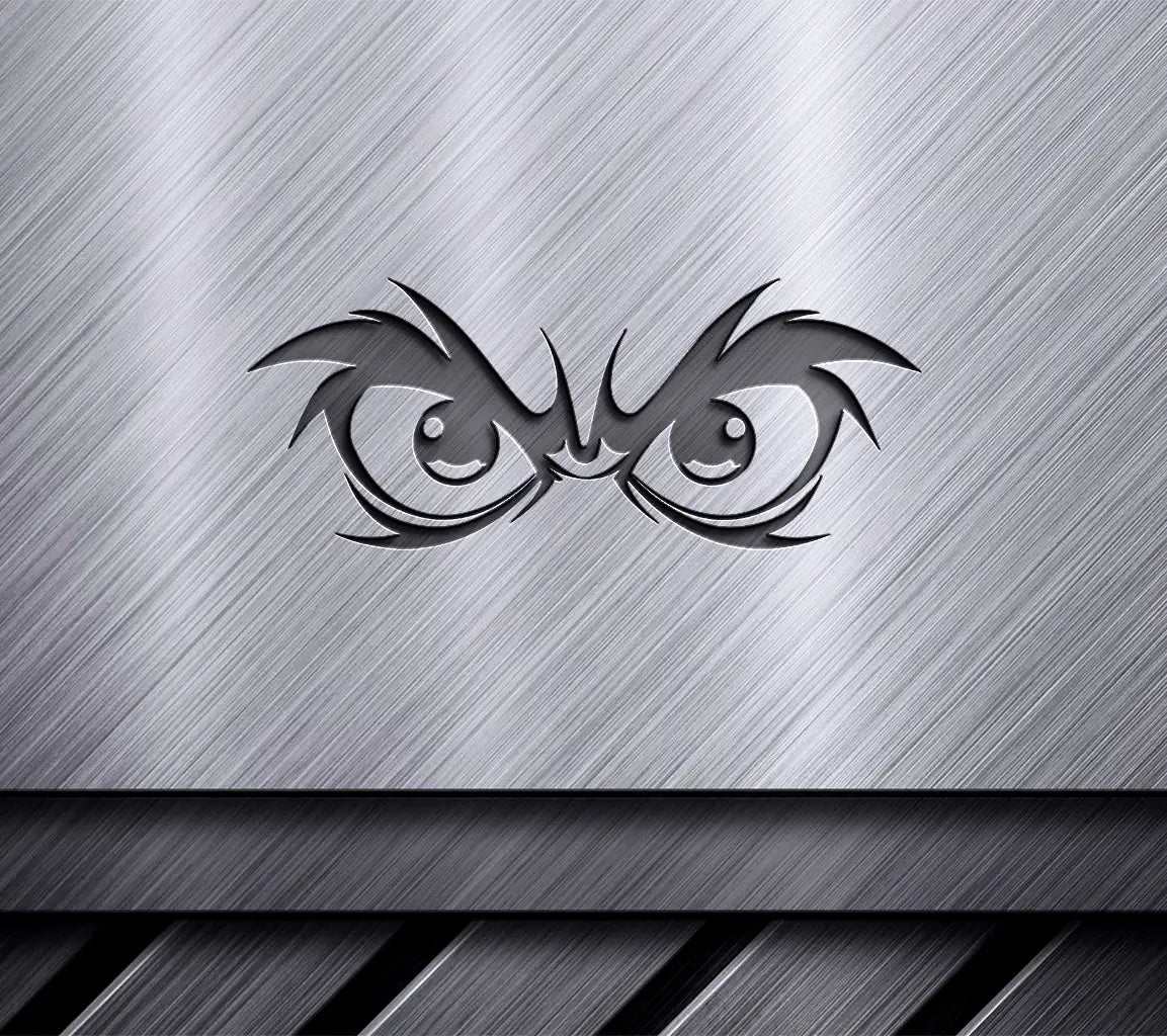 Wrathful Owl Eyes SVG Angry Eye Mask Design Design SVG