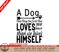 Unconditional Love Dog SVG - You Can Always Find Hope Design SVG