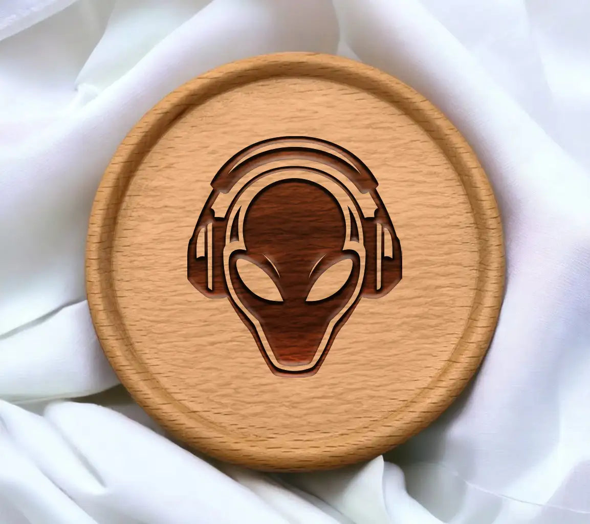  Alien with Headphones SVG Icon SVG