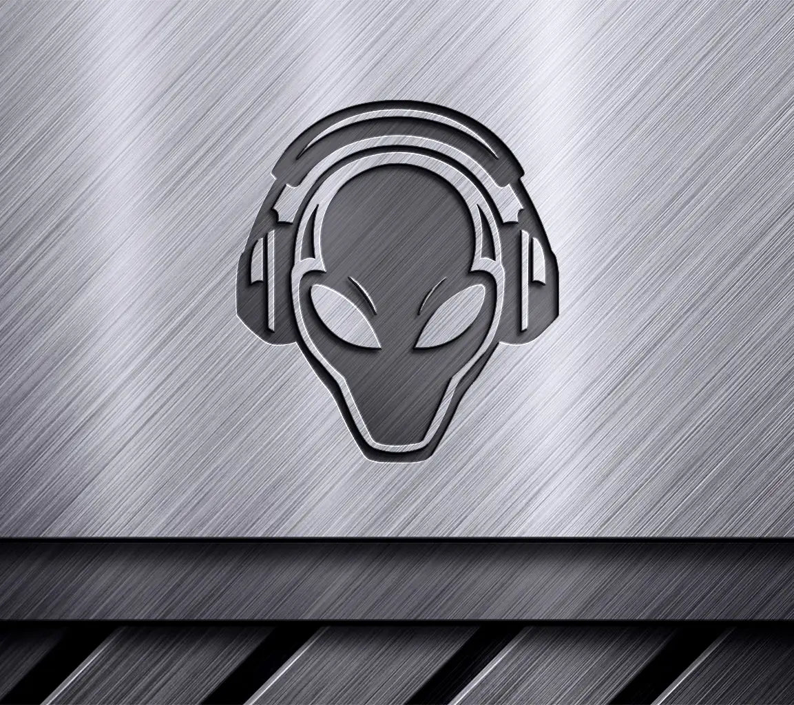  Alien with Headphones SVG Icon SVG