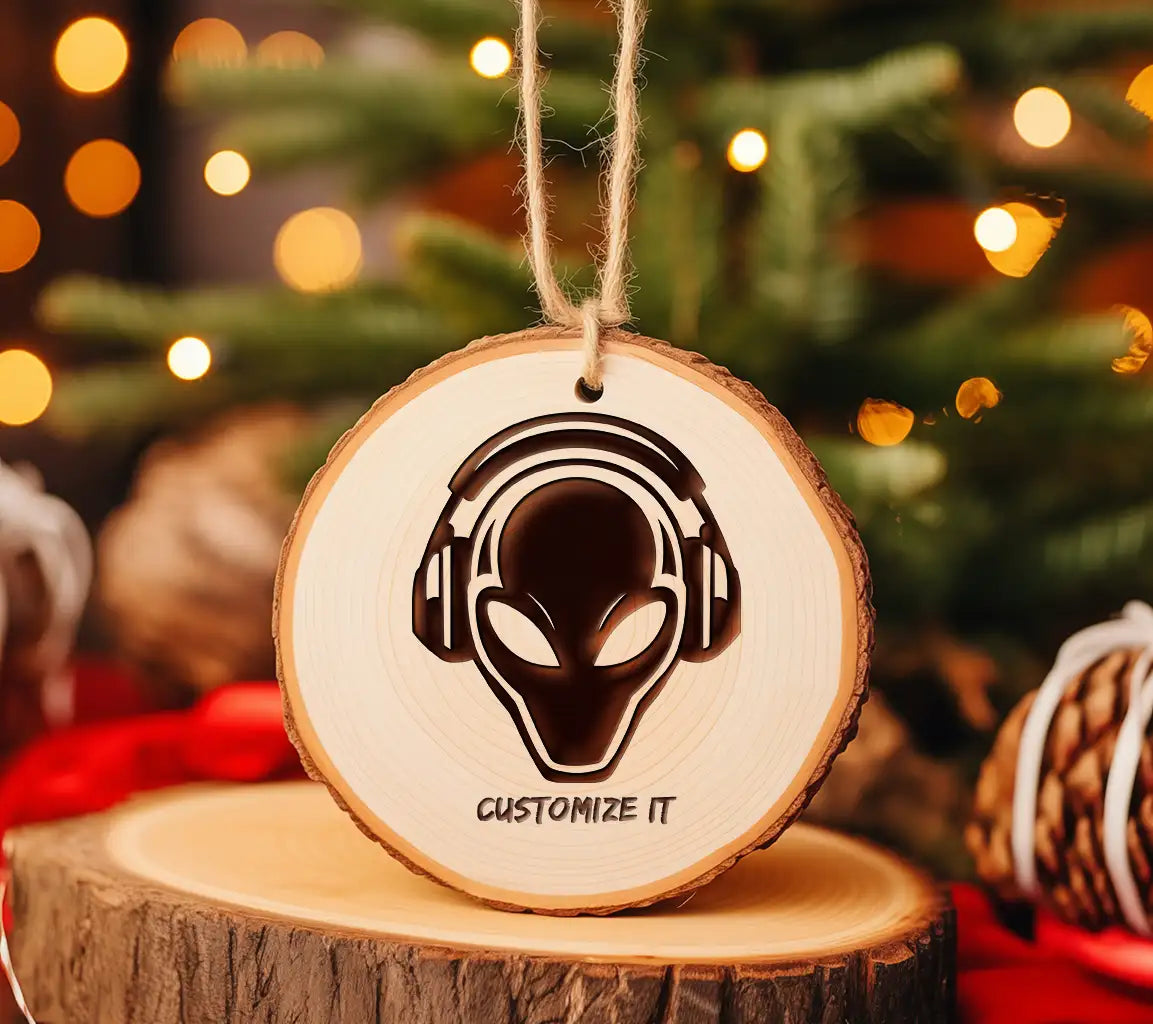  Alien with Headphones SVG Icon SVG