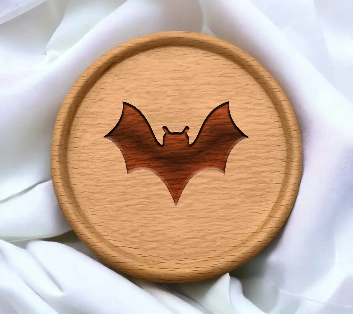 Bat Silhouette SVG - Wings Spread Design SVG