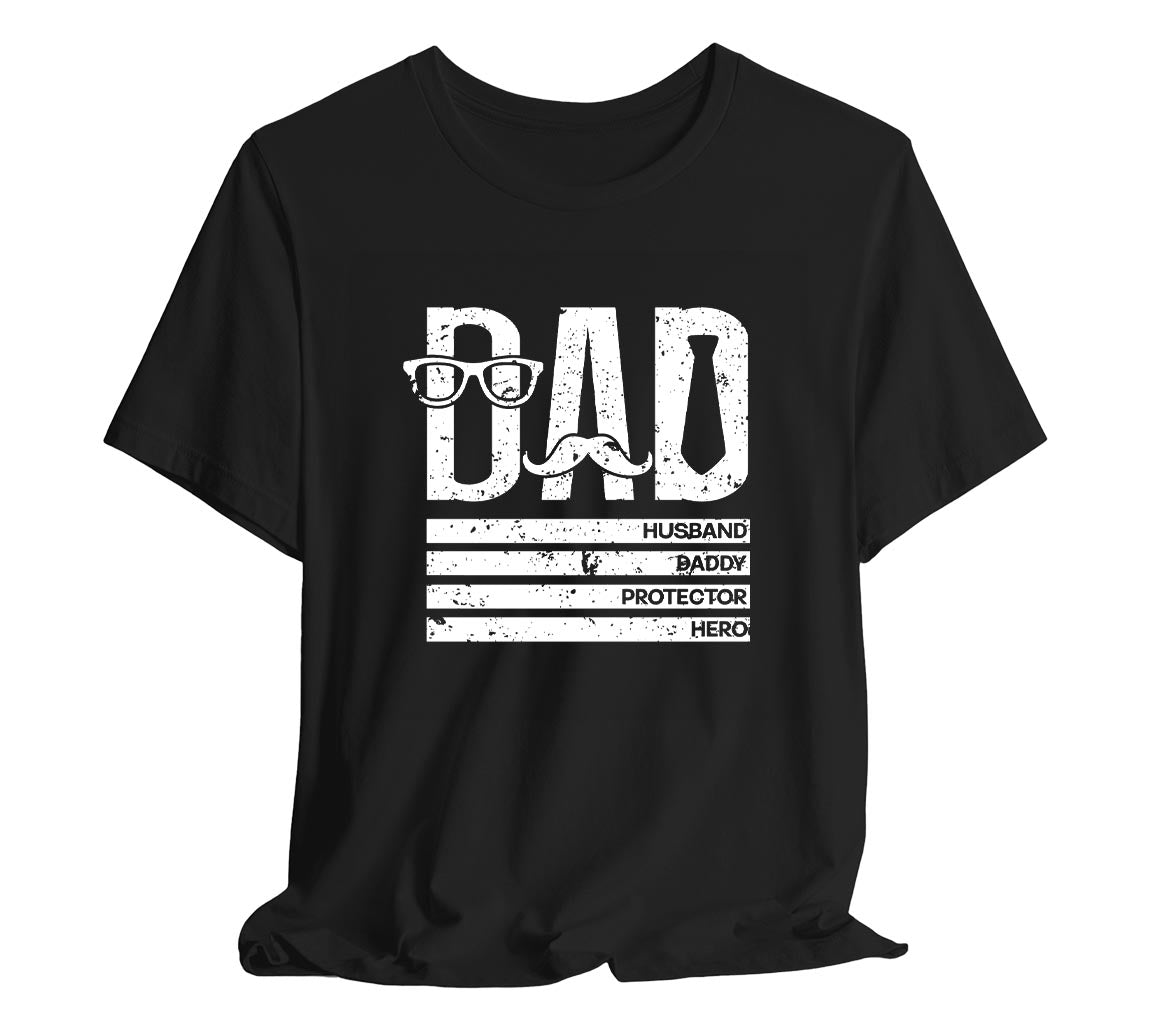 Dad: Husband, Daddy, Protector, Hero T-Shirt | Perfect T-Shirt for Dads on Fathers Day | Father's Day Gift, Funny Father Shirt, Best Dad Shirt, Gift for Dad, Dad: Husband, Daddy, Protector, Hero T-Shirt | Perfect T-Shirt for Dads on Fathers Day | Father's Day Gift, Funny Father Shirt, Best Dad Shirt, Gift for Dad